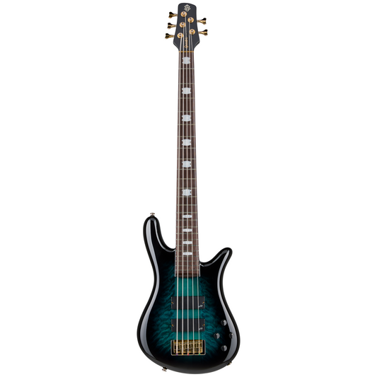 Spector ICON NS-5 Neck-Through Series 5-String Bass Guitar - Black and Blue