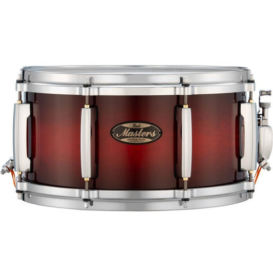 Pearl Masters Maple/Gum Snare Drum 13x6.5 Deep Redburst