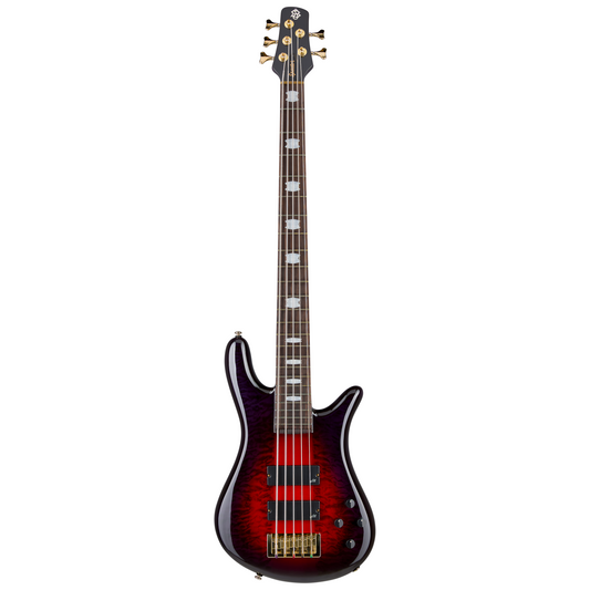 Spector ICON NS-5 Neck-Through Series 5-String Bass Guitar - Purple Cherry